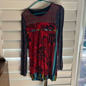 Colorful Patterned Women's Top
